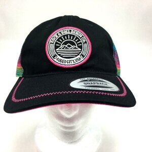 Rock & Roll Denim Co Black Multicolor Snapback The Classics Yupoong Trucker Hat